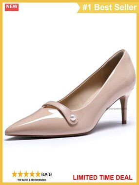 Pointed Toe Stiletto Heels 2.5 Inch Slip On Pumps
